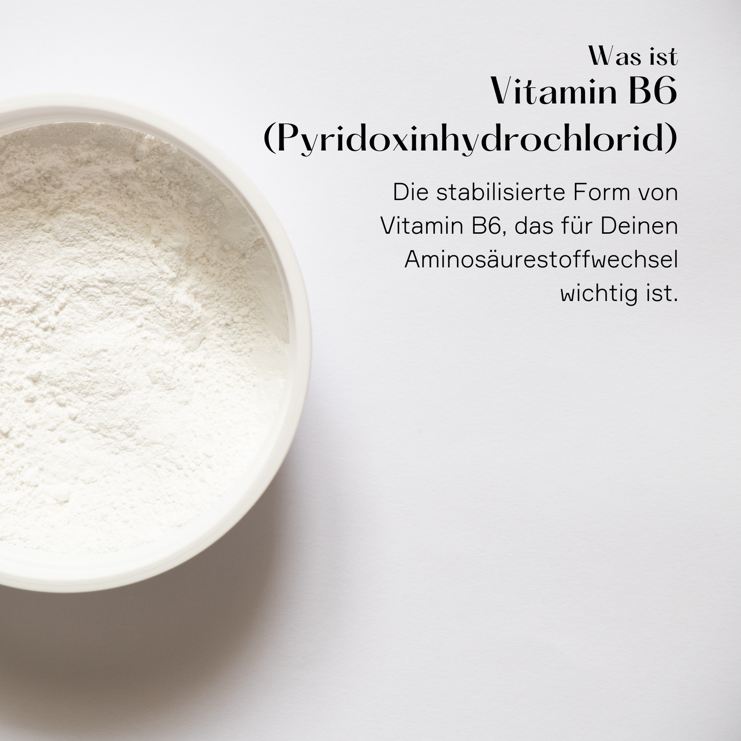 Vitamin B6 (Pyridoxinhydrochlorid) Pulver