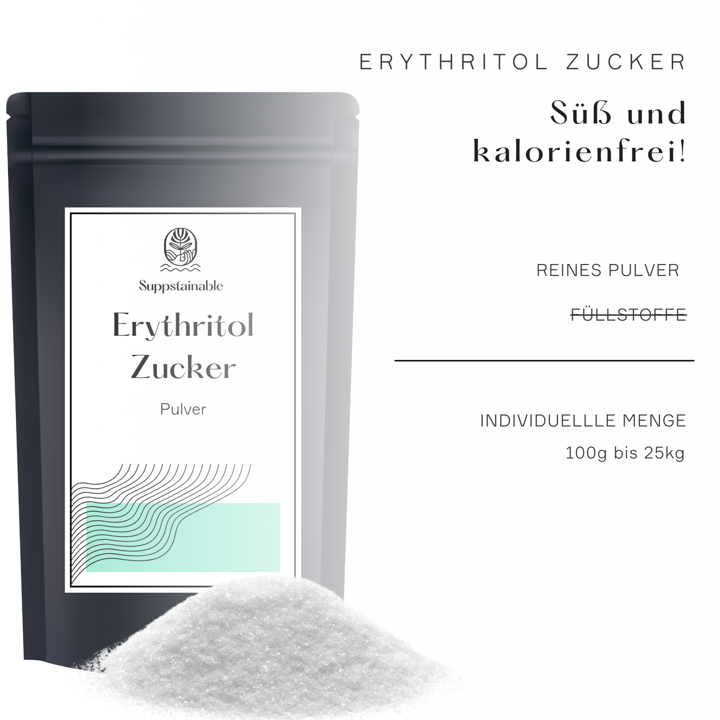 Erythritol Pulver (Zuckerersatz)