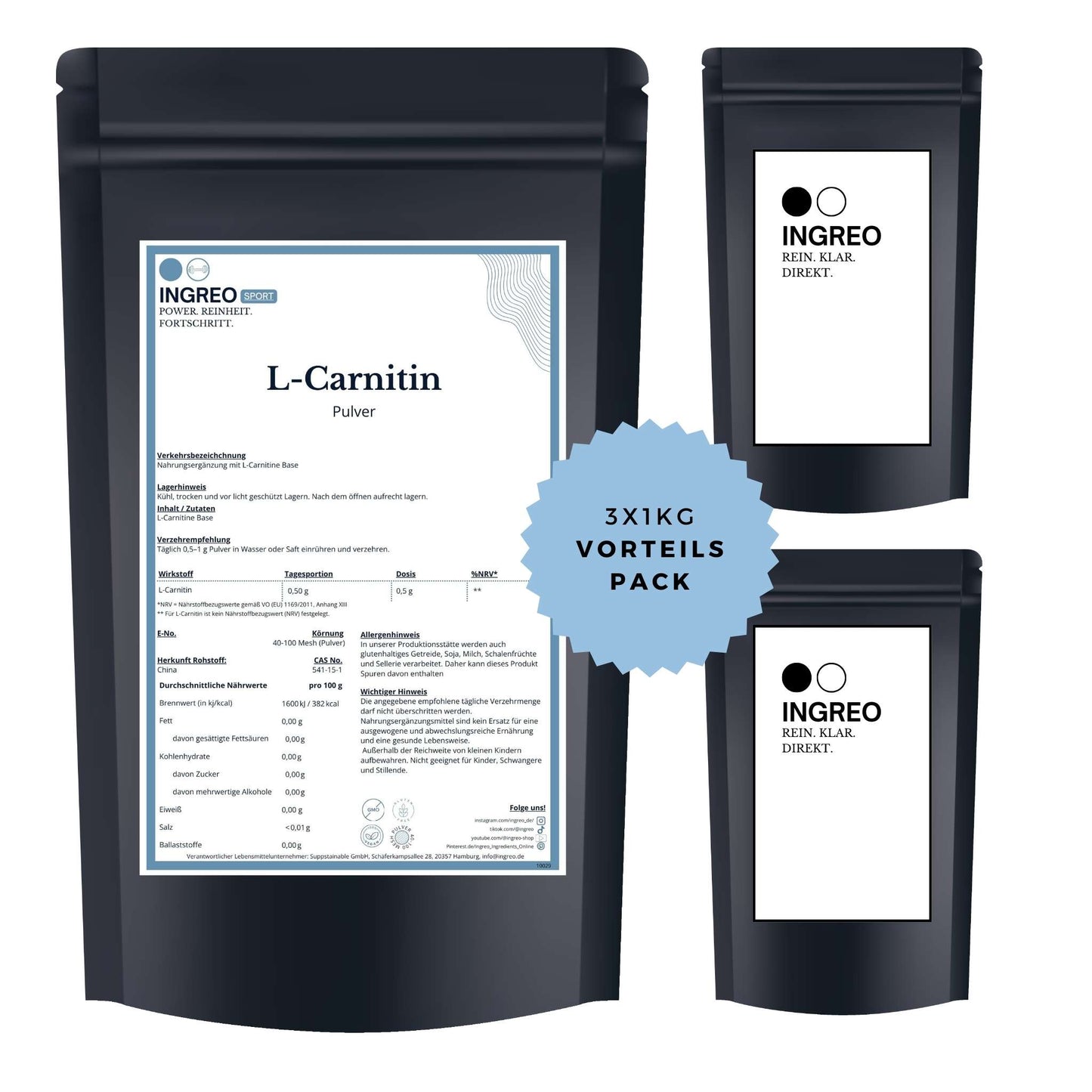 l-carnitin-base-pulverBundle_Dreierpack_3kg_zum_Vorteilspreis_Ingreo