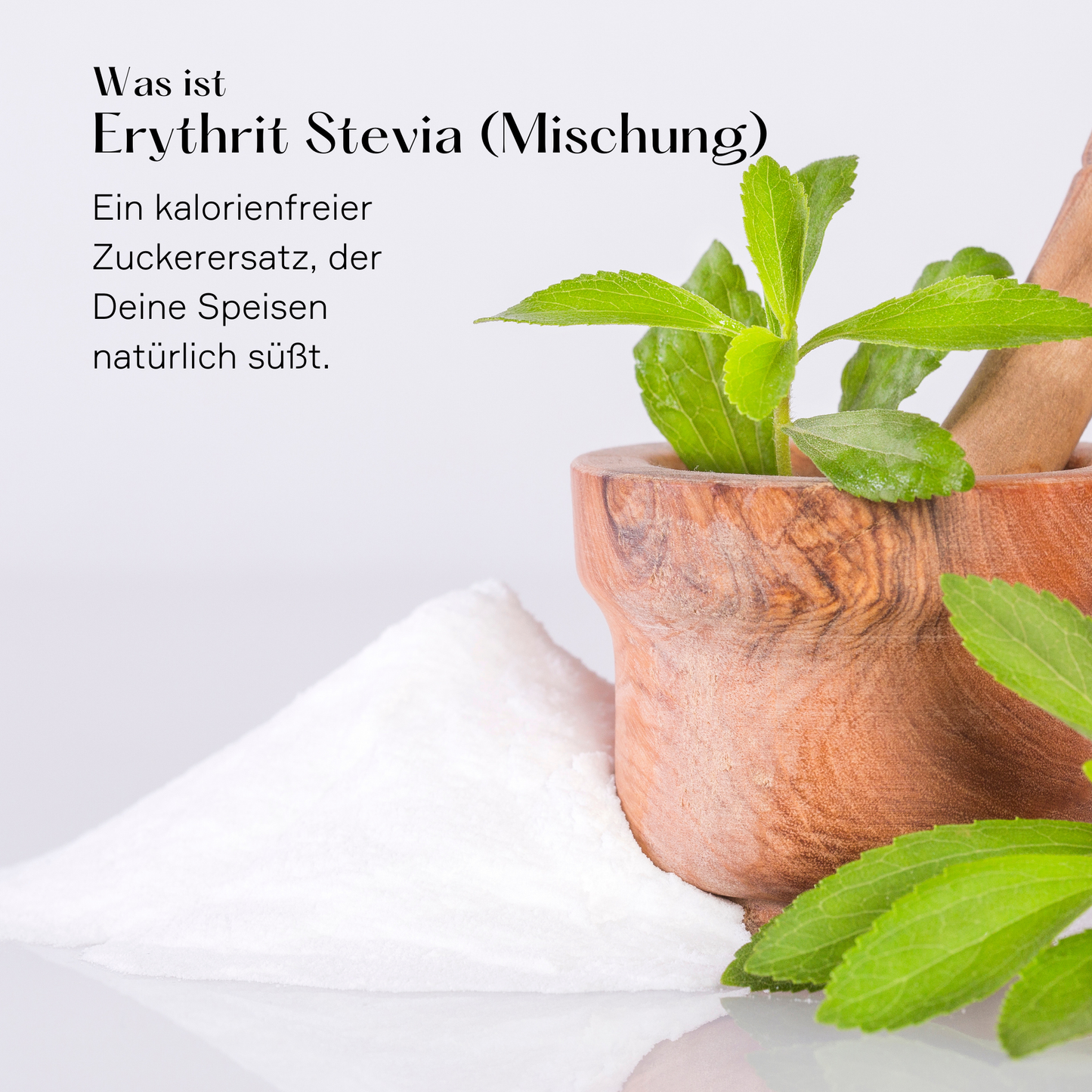 Erythrit Stevia Pulver (Zuckerersatz)