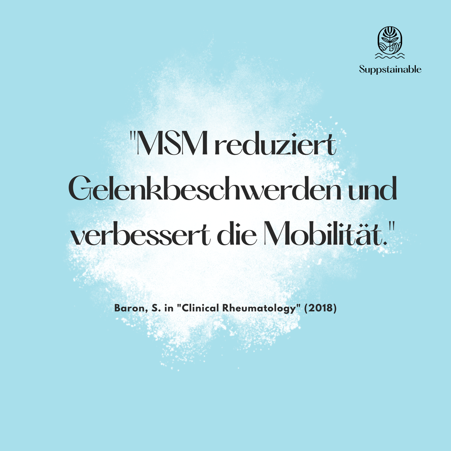 MSM (Methylsulfonylmethan) Pulver - Suppstainable