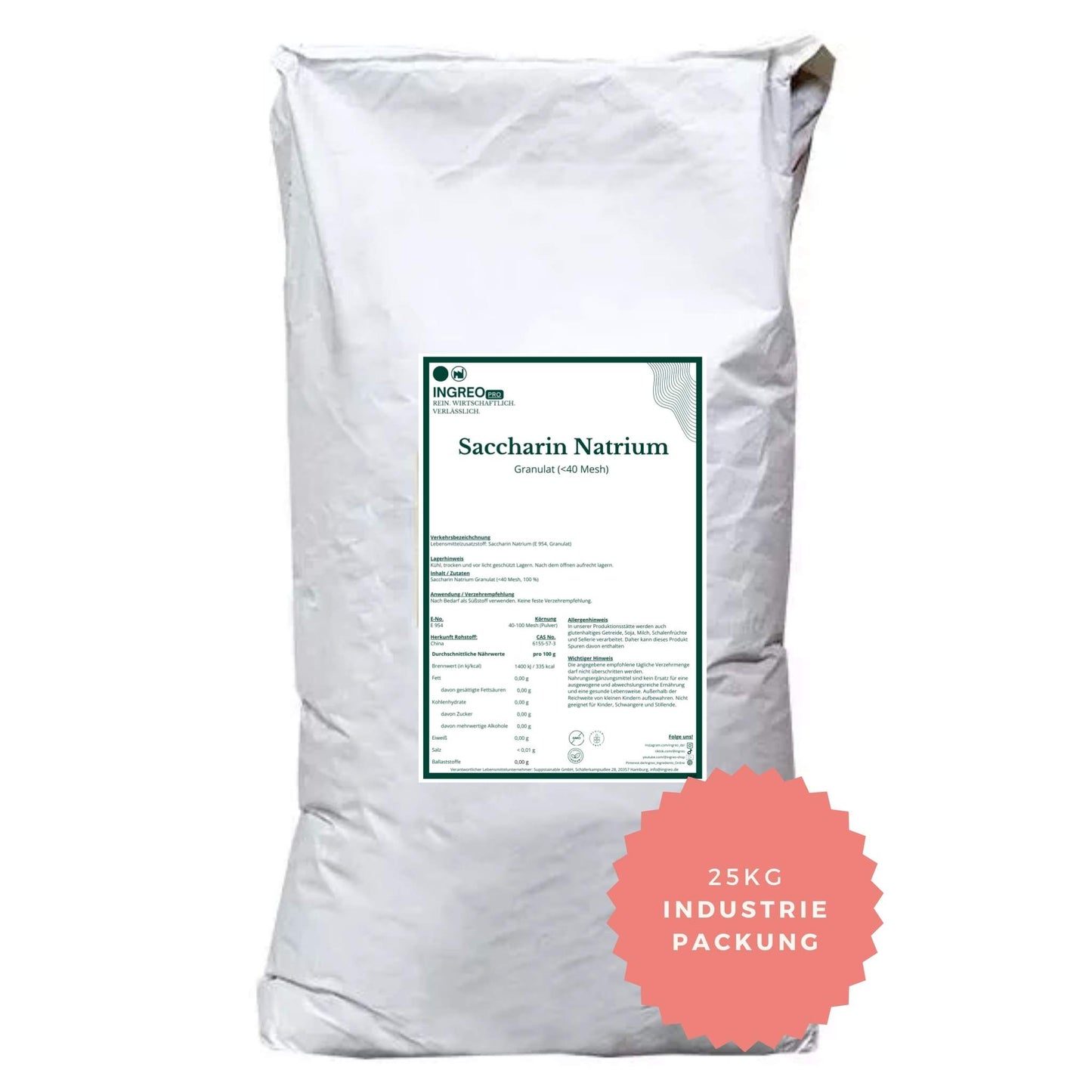 sachharin-natrium-granulat-40-mesh25kg_Industrigebinde_als_Sack_zum_Vorteilspreis