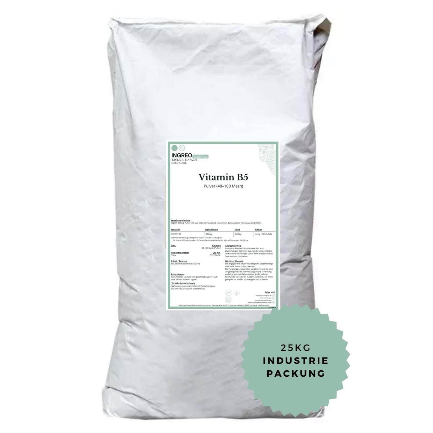 d-calcium-pantothenate-pulver-40-100-mesh25kg_Industrigebinde_als_Sack_zum_Vorteilspreis