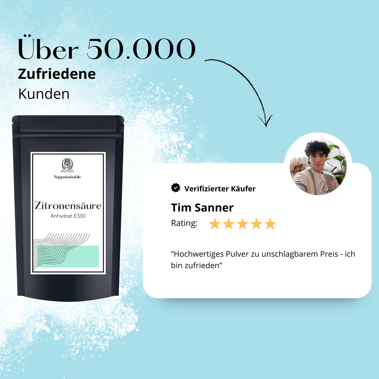 Bewertungen von Zitronensäure von Suppstainable in Lebensmittelqualität