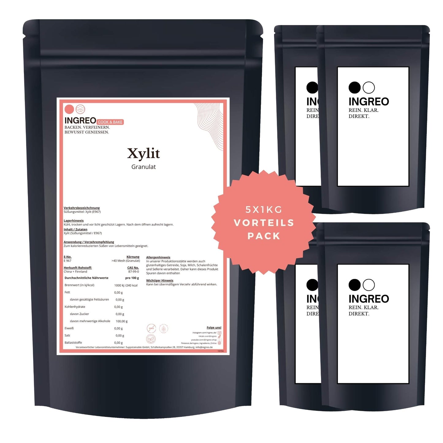 xylit-granulatBundle_Fuenferpack_5kg_zum_Vorteilspreis_Ingreo