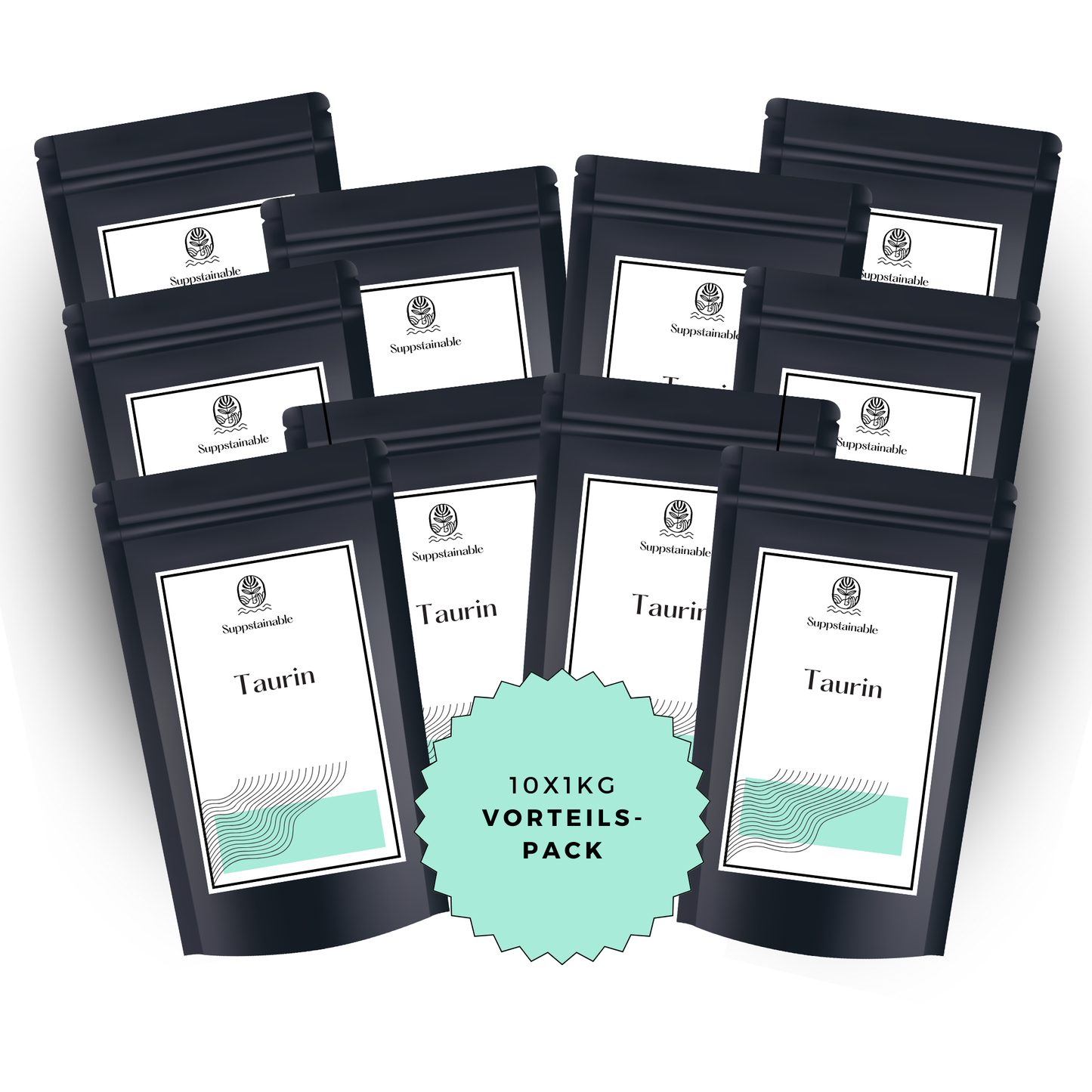 Taurin-Pulver für Pre-Workout Booster | Suppstainable