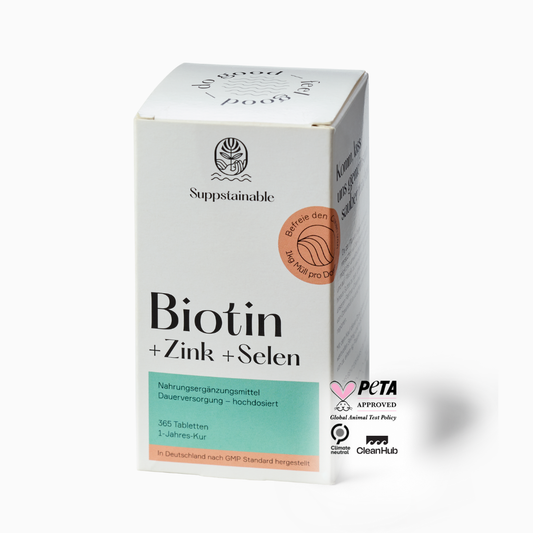 Biotin, Zink & Selen Tabletten - Suppstainable
