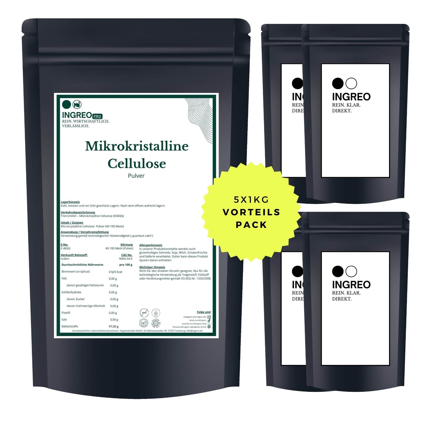 mikrokristalline-cellulose-pulverBundle_Fuenferpack_5kg_zum_Vorteilspreis_Ingreo