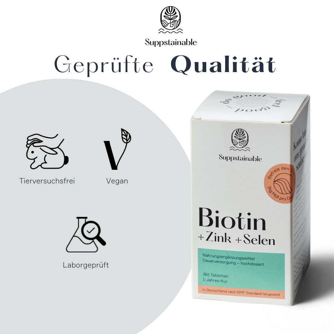 Biotin, Zink & Selen Tabletten