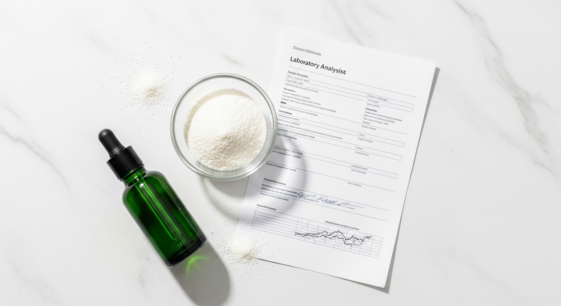 Kollagen Pulver im Qualitätscheck: Was Stiftung Warentest testet — und warum COAs entscheiden