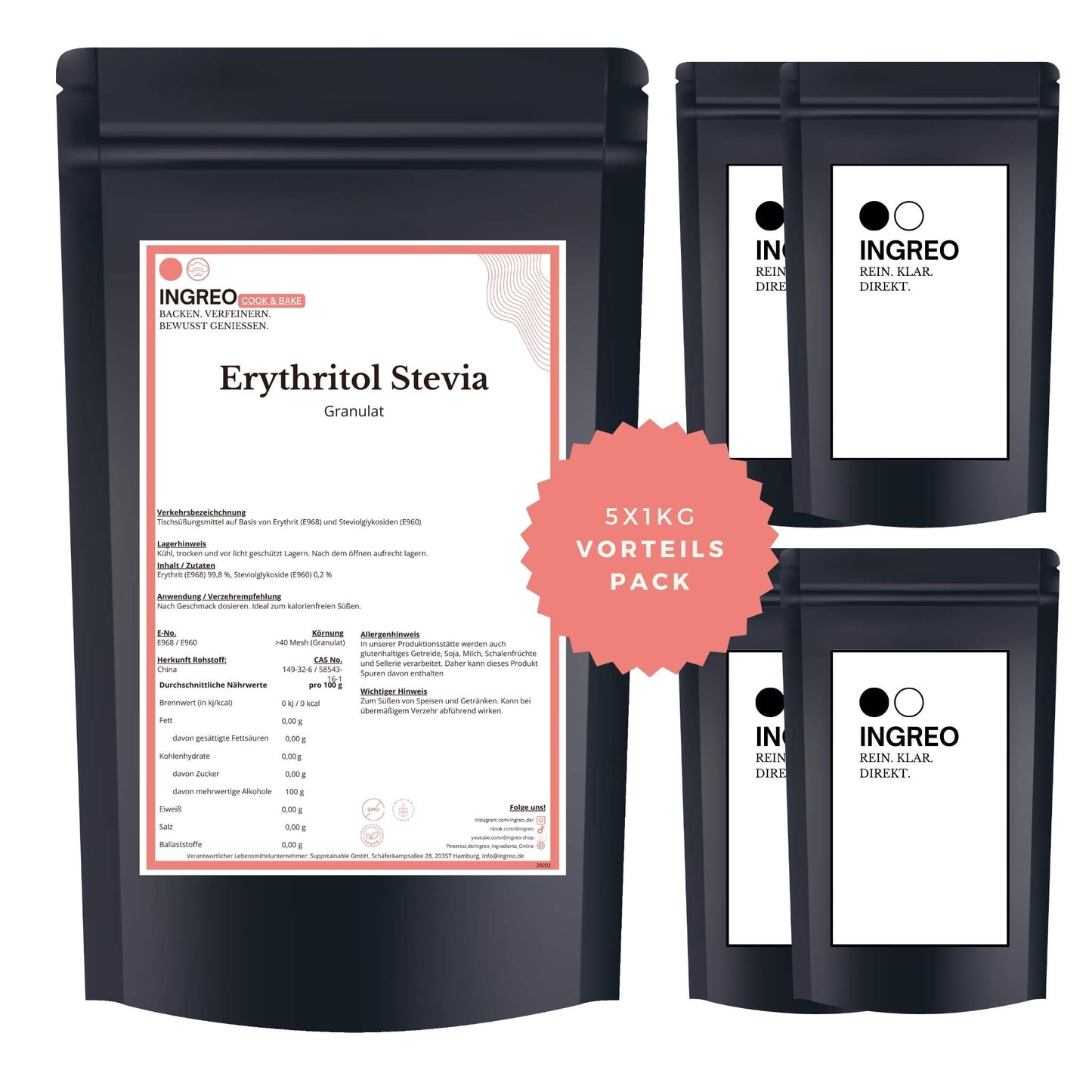 erythritol-stevia-granulatBundle_Fuenferpack_5kg_zum_Vorteilspreis_Ingreo