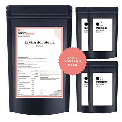erythritol-stevia-granulatBundle_Fuenferpack_5kg_zum_Vorteilspreis_Ingreo
