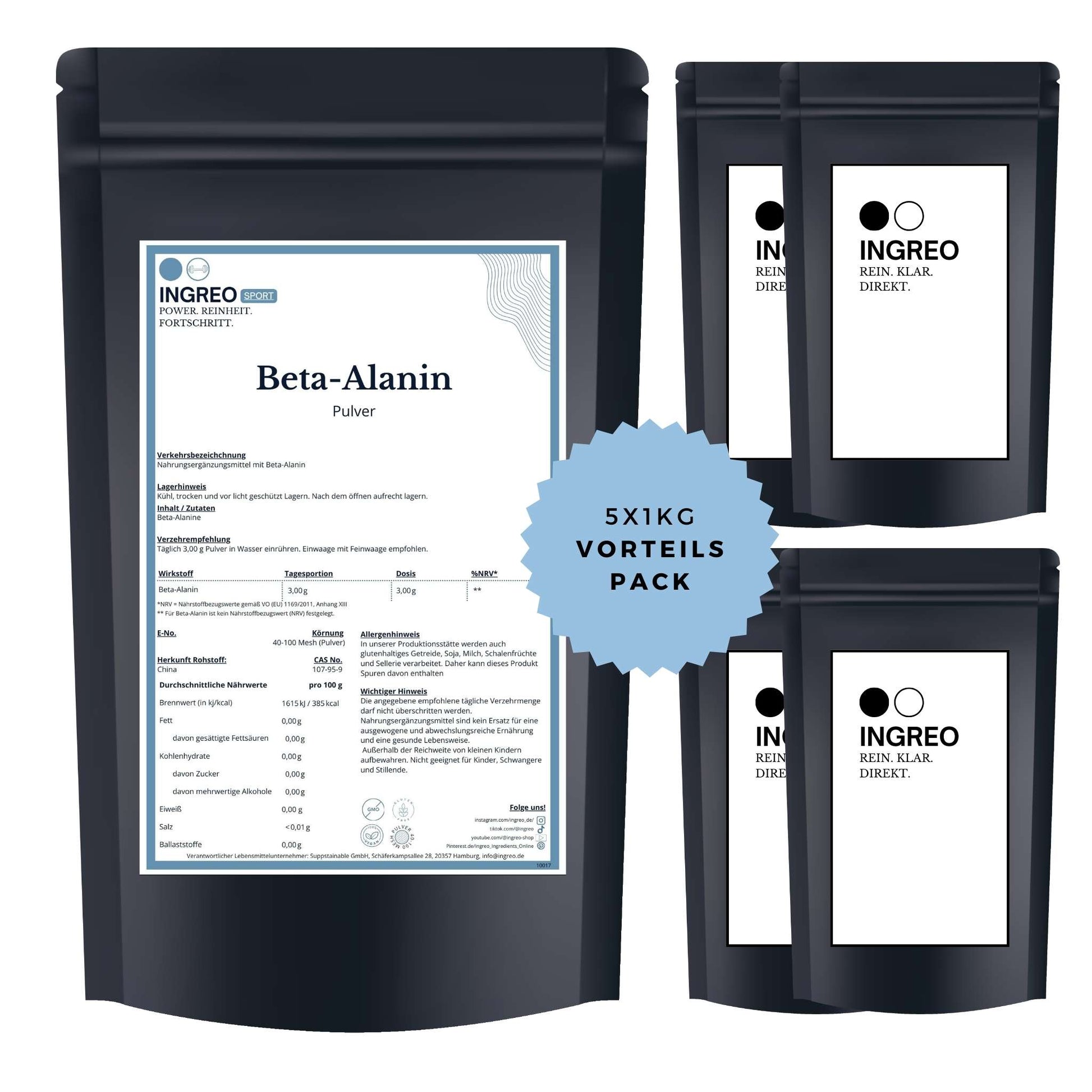 beta-alanin-pulverBundle_Fuenferpack_5kg_zum_Vorteilspreis_Ingreo