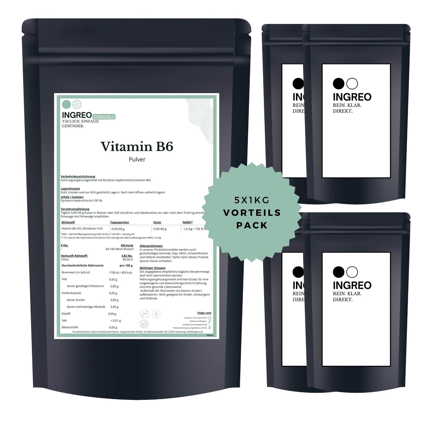 vitamin-b6-hcl-pulverBundle_Fuenferpack_5kg_zum_Vorteilspreis_Ingreo