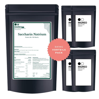 sachharin-natrium-pulver-40-100-meshBundle_Fuenferpack_5kg_zum_Vorteilspreis_Ingreo