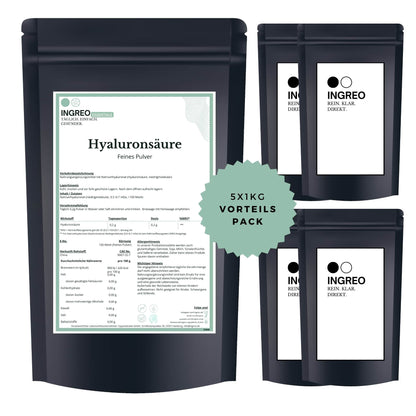 natriumhyaluronat-niedrigmolekularBundle_Fuenferpack_5kg_zum_Vorteilspreis_Ingreo