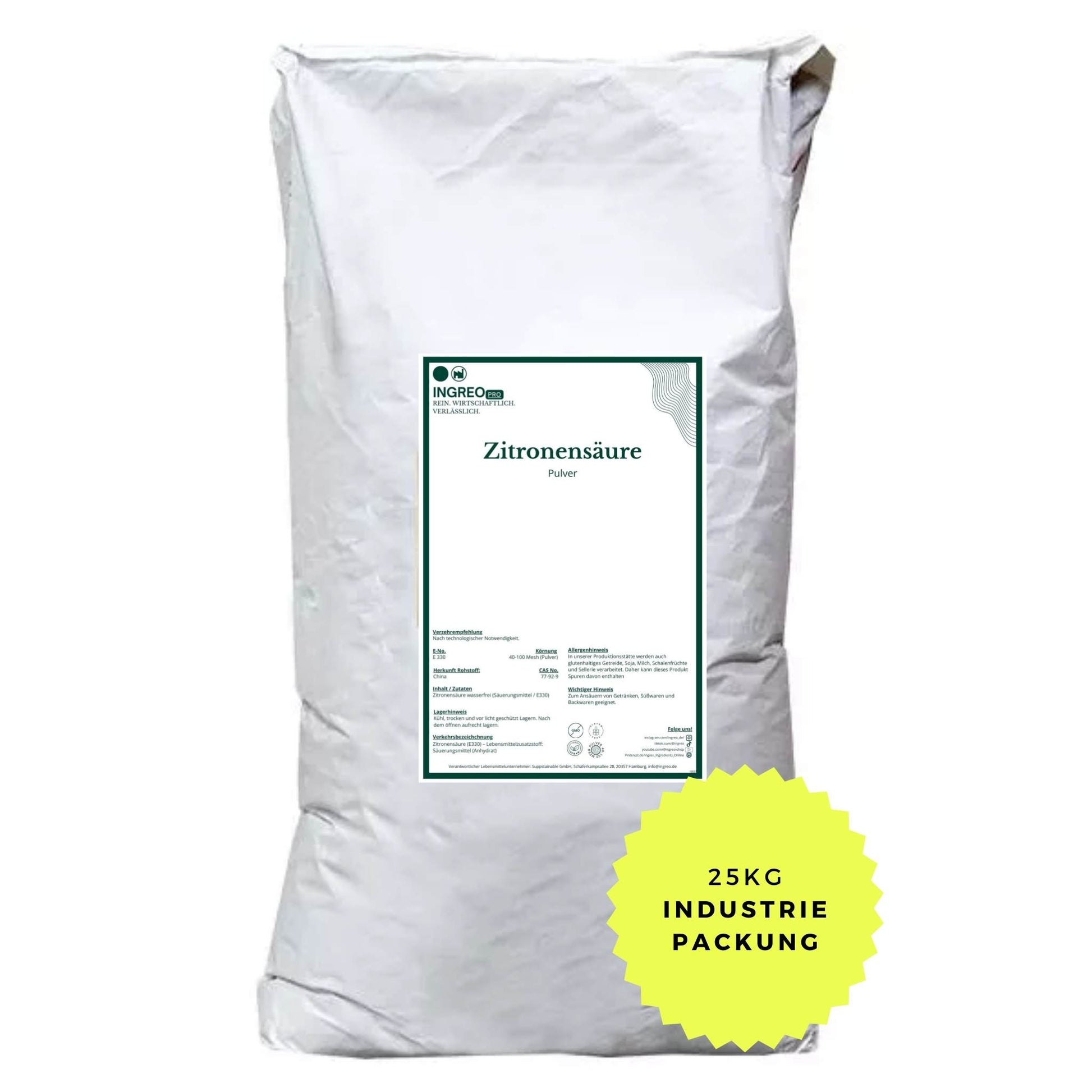 zitronensaeure-anhydrat-pulver25kg_Industrigebinde_als_Sack_zum_Vorteilspreis