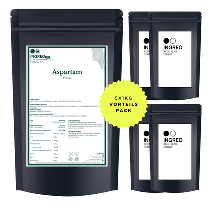 aspartam-pulverBundle_Fuenferpack_5kg_zum_Vorteilspreis_Ingreo