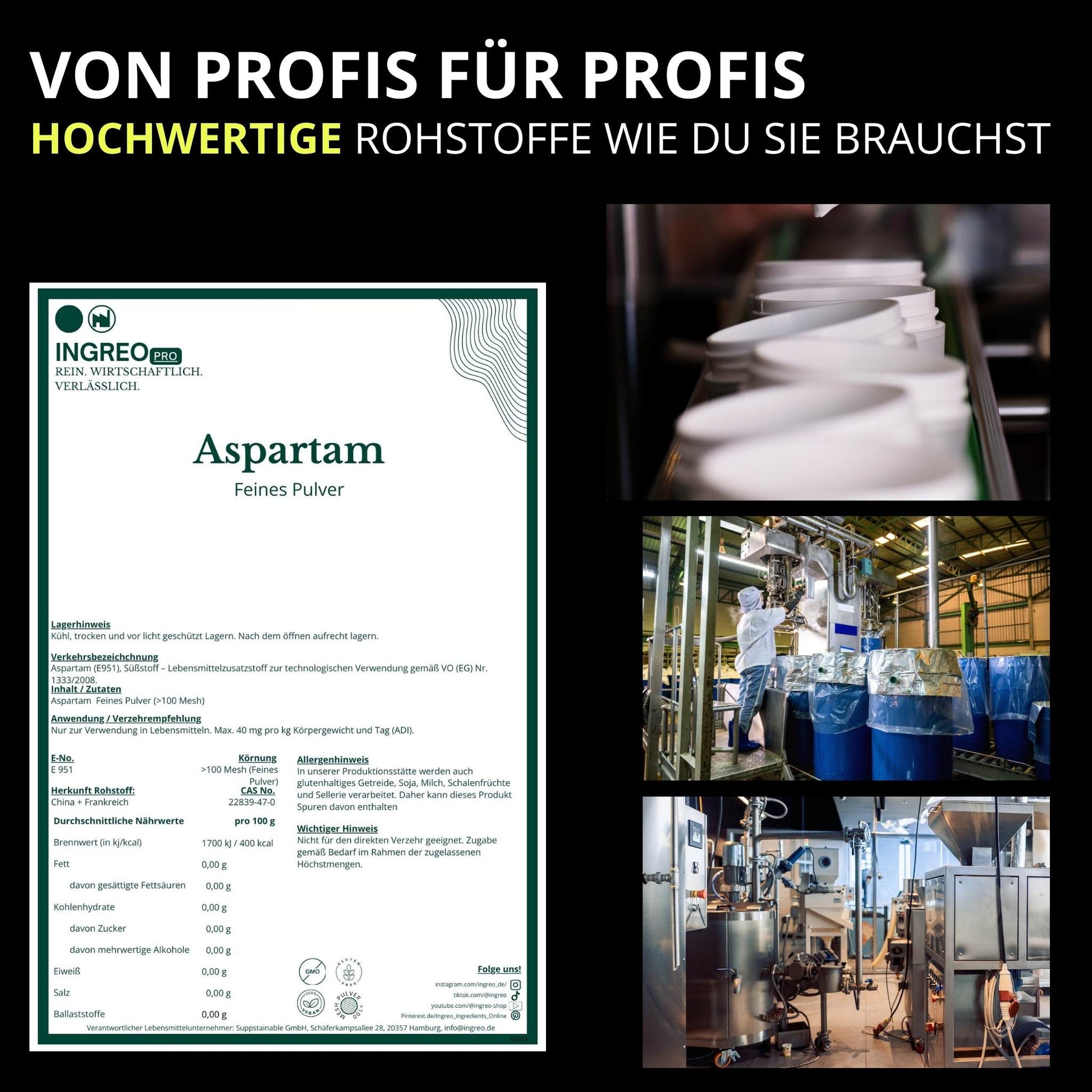 aspartam-feines-pulverhaccp_zertifizierung_Ingreo