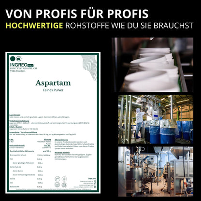 aspartam-feines-pulverhaccp_zertifizierung_Ingreo