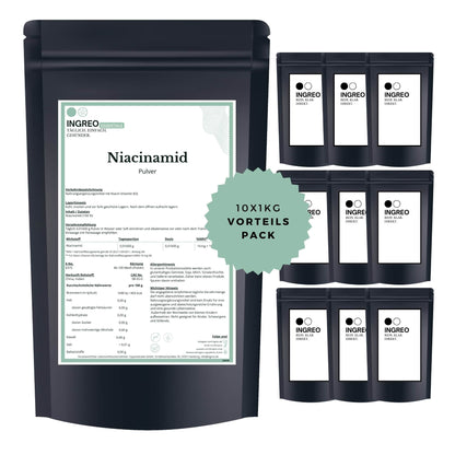 niacinamid-pulverBundle_Zehnerpack_10kg_zum_Vorteilspreis_Ingreo