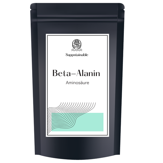 Beutel Beta-Alanin Pulver von vorne