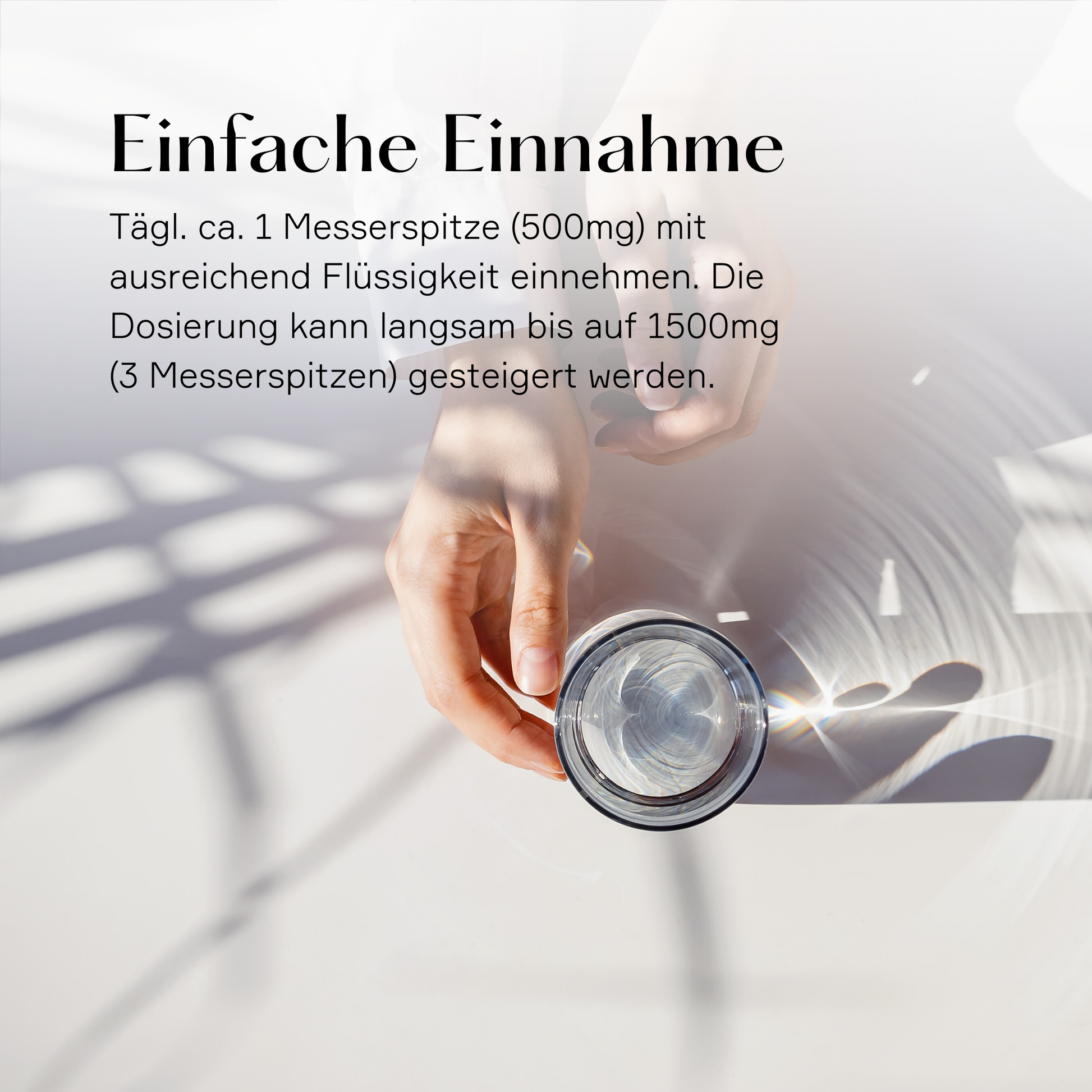 L-Carnitin einnahme 1 messerspitze täglich mit 500mg