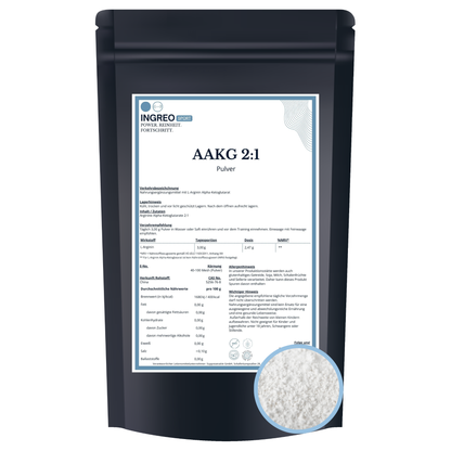 AAKG Arginin Ketoglutarat 2:1  Pulver (40-100 Mesh) - Suppstainable
