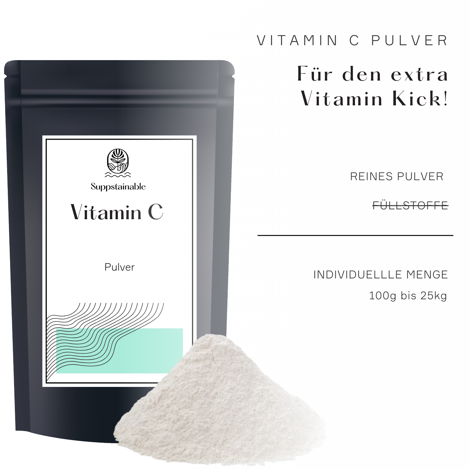 Vitamin C Ascorbinsäure Vorteile, suppstainable