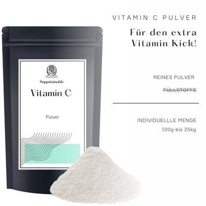 Vitamin C Ascorbinsäure Vorteile, suppstainable